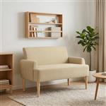 vidaXL Loungebank met knopencomfort Lichtgroen Grijs 116 x 67 x 81 cm