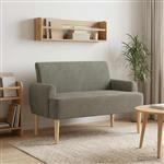 vidaXL Loungebank met knopencomfort Lichtgrijs 116 x 67 x 81 cm