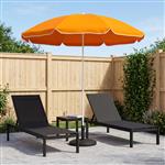 vidaXL Tuinparasol 240 cm 170T polyester Oranje