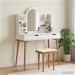vidaXL Plafondtafel FAUSKE Wit 112 x 50 x 78 cm