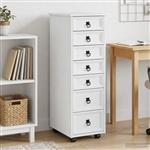 vidaXL Rolkast met lades CORONA Massief grenenhout en engineered wood