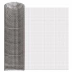 vidaXL Gaas Scherm 40 x 1000 cm 3 Mesh RVS 201 Zilverkleurig