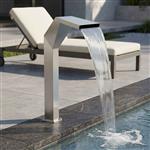vidaXL Pool Waterval Roestvrij staal 50 x 30 x 90 cm Zilverkleurig