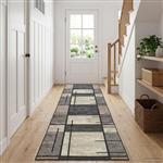 vidaXL Vloerkleedloper LESAKA Bruin 80 x 450 cm Diamantvelours