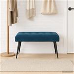 vidaXL Bank met knoopverstelling Blauw 80 x 40 x 46 cm fluweel