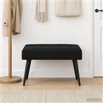 vidaXL Bank met knoopverstelling Zwart 60 x 40 x 45 cm fluweel