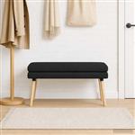 vidaXL Dubbel Laagige Bank Zwart 110 x 40 x 47 cm Stof