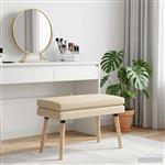 vidaXL Dubbel Laagige Bank Crèmekleurig 80 x 40 x 47 cm Stof