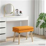 vidaXL Dubbel Laagige Bank Donkergeel 60 x 40 x 46 cm Stof