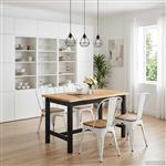 vidaXL Hoge bartafel EKAI Zwart 112 x 70 x 91 cm Massief grenenhout