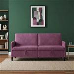 vidaXL Bank met opslag Paars 192 x 78 x 87 cm Polyester