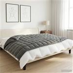vidaXL Verzwaringsdeken Antraciet 120 x 180 cm 5 kg 100% Katoen 205T