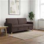 vidaXL Bank met opslag Donkerbruin 192 x 78 x 87 cm Polyester