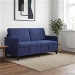 vidaXL Bank met opslag Politieblauw 172 x 78 x 87 cm Polyester