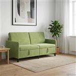 vidaXL Bank met opslag Lichtgroen 172 x 78 x 87 cm Polyester