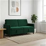 vidaXL Bank met opslag Donkergroen 172 x 78 x 87 cm Polyester