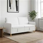 vidaXL Bank met opslag Wit 172 x 78 x 87 cm Polyester