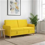 vidaXL Bank met opslag Lichtgeel 172 x 78 x 87 cm Polyester