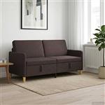 vidaXL Bank met opslag Donkerbruin 172 x 78 x 87 cm Polyester