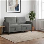 vidaXL Bank met opslag Donkergrijs 152 x 78 x 87 cm Polyester