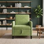 vidaXL Bank met opslag Lichtgroen 72 x 78 x 87 cm Polyester