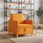 vidaXL Bank met opslag Donkergeel 72 x 78 x 87 cm Polyester