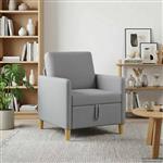 vidaXL Bank met opslag Lichtgrijs 72 x 78 x 87 cm Polyester