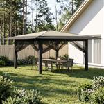 vidaXL Paviljoen met 4 Zijwanden 4 x 4 m Crème en Antraciet
