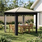 vidaXL Gazebo zonder Zijwand 2,6 x 2,6 m Crème en Antraciet