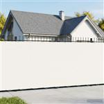 vidaXL Balkonscherm 1,8 x 25 m Stof met PU-coating Wit