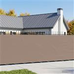 vidaXL Balkonscherm 1,8 x 15 m Stof met PU-coating Taupe