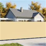 vidaXL Balkonscherm 1,8 x 15 m Stof met PU-coating Beige