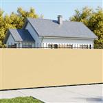 vidaXL Balkonscherm 1,5 x 15 m Stof met PU-coating Beige