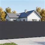 vidaXL Balkonscherm 1,2 x 25 m Stof met PU-coating Zwart