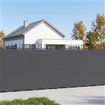 vidaXL Balkonscherm 1,2 x 25 m Stof met PU-coating Antraciet