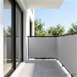 vidaXL Balkonscherm 1,2 x 25 m Stof met PU-coating Lichtgrijs