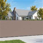 vidaXL Balkonscherm 1,2 x 15 m Stof met PU-coating Taupe