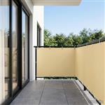 vidaXL Balkonscherm 1,2 x 15 m Stof met PU-coating Beige
