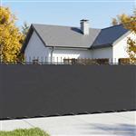 vidaXL Balkon Privacy Scherm 180 x 400 cm Stof met PU-coating Zwart
