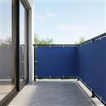 vidaXL Balkon Privacy Scherm 150 x 200 cm Stof met PU-coating Blauw