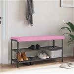 vidaXL Bankkussen Stof Roze Diepte 35 cm