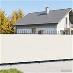 vidaXL Balkon Privacy Scherm 200 x 500 cm Stof met PU-coating Wit