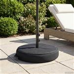 vidaXL Patio Parasolvoet 60 x 60 cm Staal Zwart