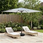 vidaXL Tuinparasol met LED-lampen en voet 200 x 300 cm Polyester