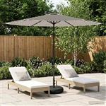 vidaXL Tuinparasol met Basis 300 x 300 cm Polyester Rechthoekig