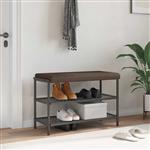 vidaXL Bankkussen Microvezel Bruin Diepte 35 cm