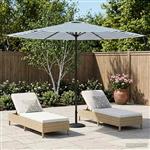 vidaXL Tuinparasol 300 x 300 cm Polyester Rechthoekig Blauw en Wit