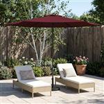 vidaXL Tuinparasol 300 x 300 cm Polyester Rechthoekig Bordeaux Rood