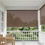 vidaXL Buitenrolgordijn 90% UV-blok Taupe 120 x 230 cm HDPE