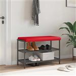 vidaXL Bankkussen Kunstleer Rood Diepte 35 cm